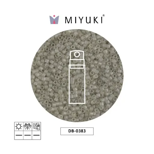 [01993] Miyuki delica 11/0 DB0383 mate transparente oyster x 10g