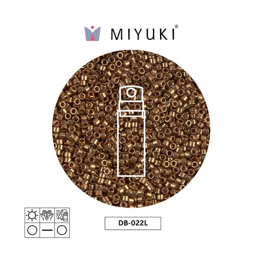 [07734] Miyuki delica 11/0 DB0022L claro bronce metalizado x 3g