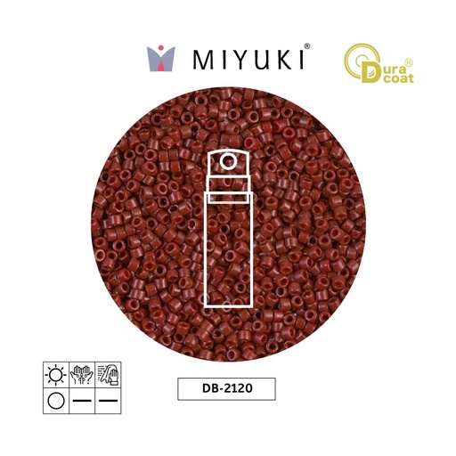 [07273] Miyuki delica 11/0 DB2120 opaco maroon x 3g
