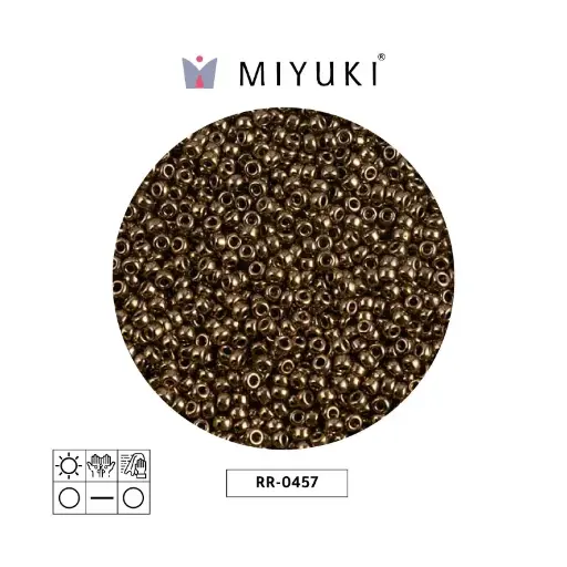 [02015] Mostacilla Miyuki rocalla 11/0 RR0457 metalizado oscuro bronce x 250g
