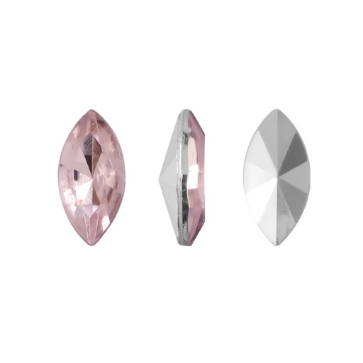 [07615] Acrilico K1015 marquesa con cono 3x6mm vintage rose 22 x und