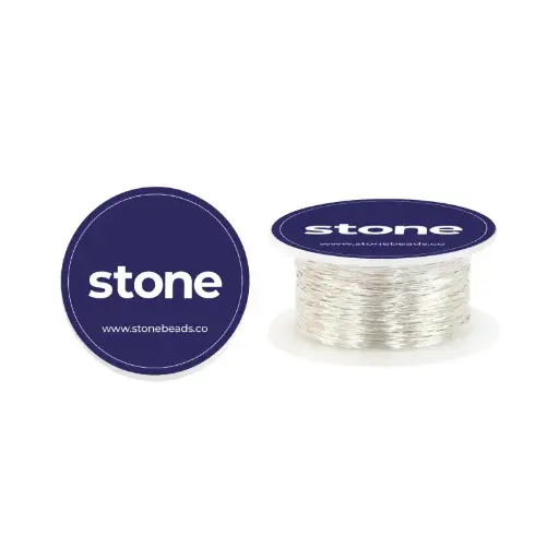 [06214] Hilo silver stone N.28 0.30mm x 27 metros