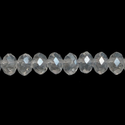 [05424] Murano rondela facetada 2mm crystal 02 AB x aprox132unds