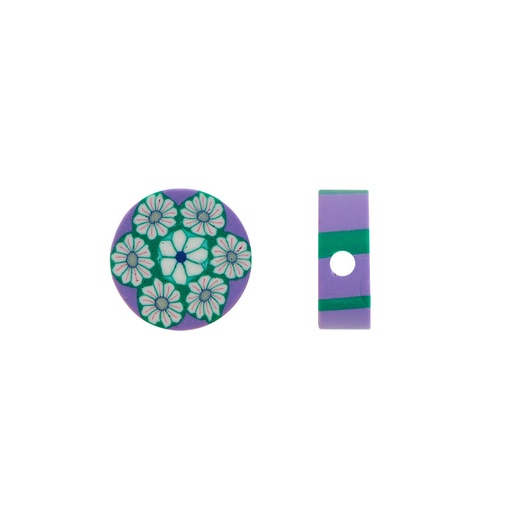 [07892] Fimo beads 10x14mm con hueco Color 0048 x und