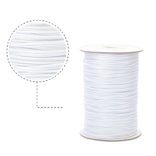 [02050] Cordon vibora 1mm 102 blanco x rollo 160m