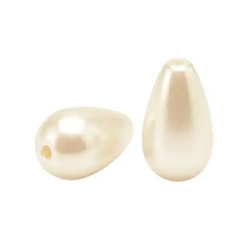 [01951] Perla sintetica gota 8x16mm crem CX-902 x und