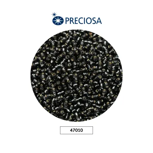 [08396] Mostacilla checa preciosa 10/0 2mm 47010 gris brillante x 500g