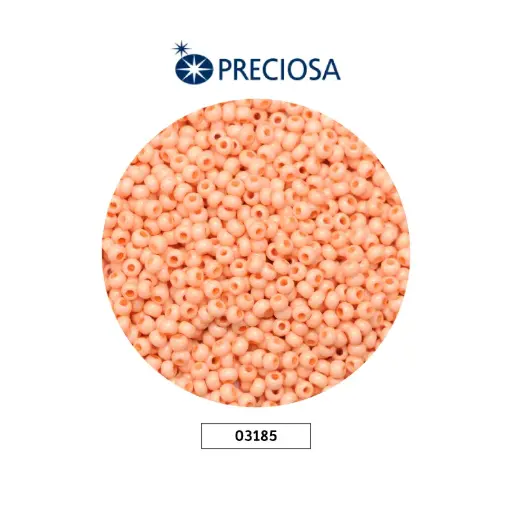 [25718] Mostacilla checa preciosa 8/0 3mm 03185 palo de rosa x 500g
