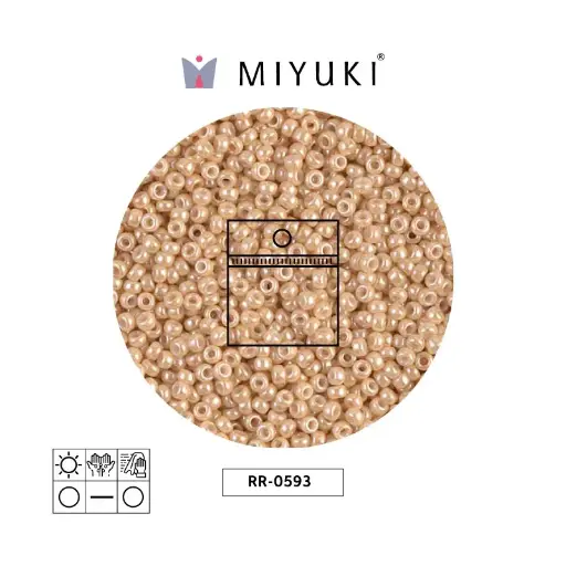 [13476] Mostacilla Miyuki rocalla 11/0 RR0593 light caramel luster x 25g