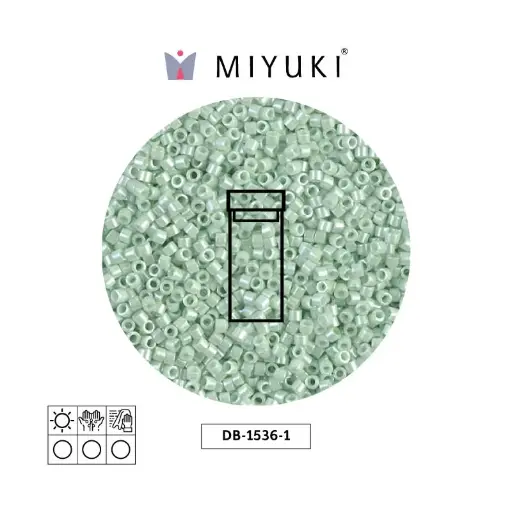 [31241] Miyuki delica 11/0 DB1536-1 lt mint ceylon x 3g