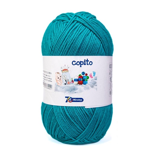 [32594] Madeja hilo copito 100% acrilico verde 70 x 100g