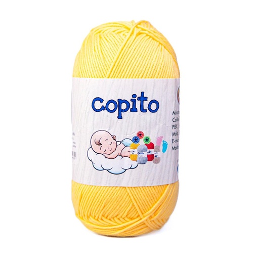 [32596] Madeja hilo copito 100% acrilico amarillo 1866 x 100g
