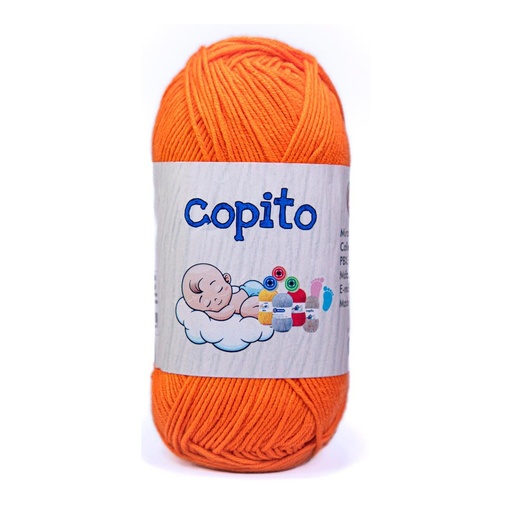 [32600] Madeja hilo copito 100% acrilico naranja 9335 x 100g