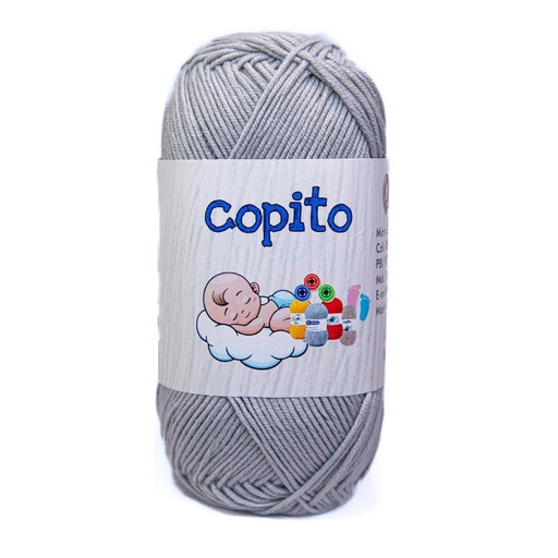 [32598] Madeja hilo copito 100% acrilico gris claro 211 x 100g