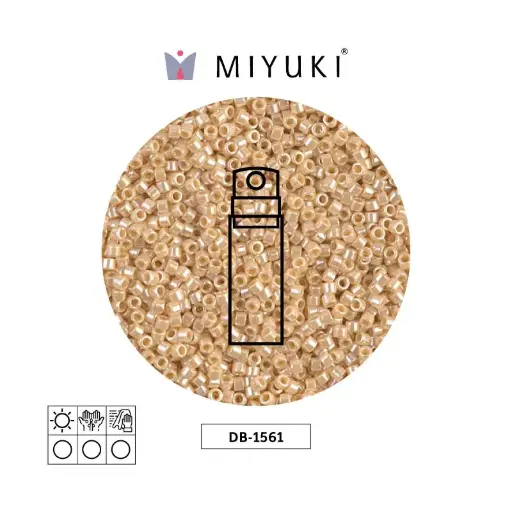 [02290] Miyuki delica 11/0 DB1561 opaco crema luster x 10g