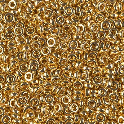 [08355] Miyuki spacer bead 3mm SPR4202 galvanized gold duracoat x 250g