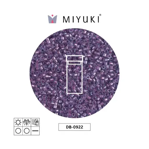 [26314] Miyuki delica 11/0 DB0922 sparkling orchid lined aqua x 3g