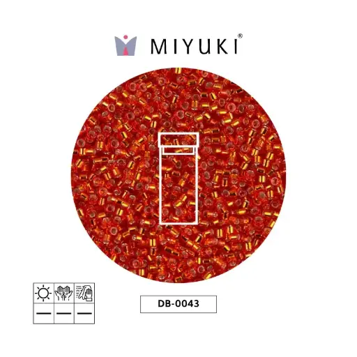 [19359] Miyuki delica 11/0 DB0043 sv forrado burnt naranja x 3gr