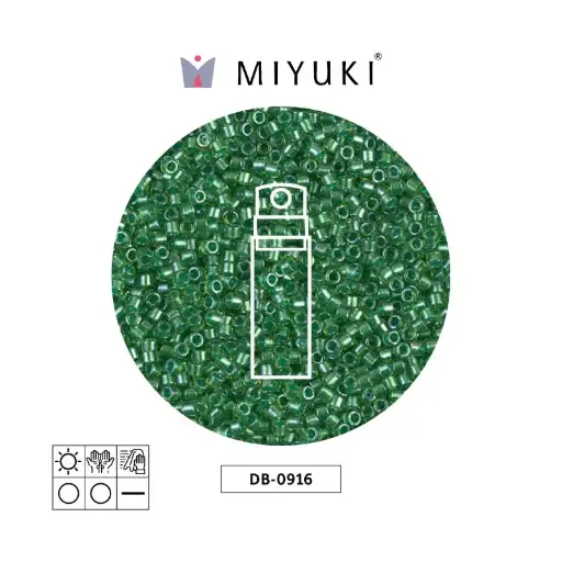 [16575] Miyuki delica 11/0 DB0916 sparkling forrado verde chartreuse x 10g