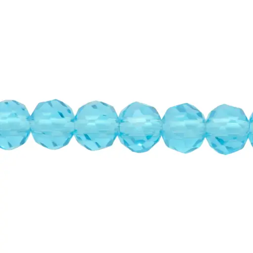 [04378] Murano rondela facetada 4mm aqua AB 48-1 x 150unds