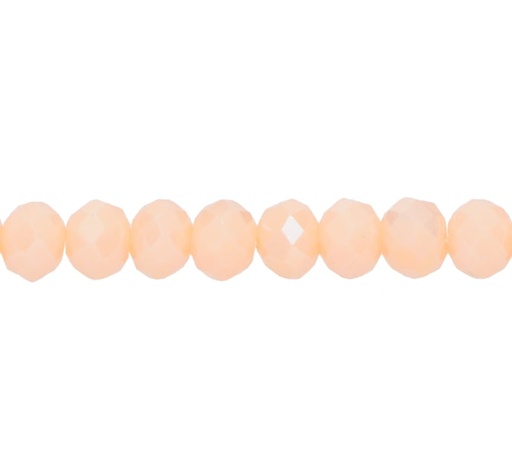 [12868] Murano rondela facetada 4mm crema mat 86AB x aprox110unds