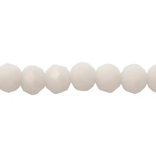 [12269] Murano rondela facetada 4mm light gray 55 x 110und
