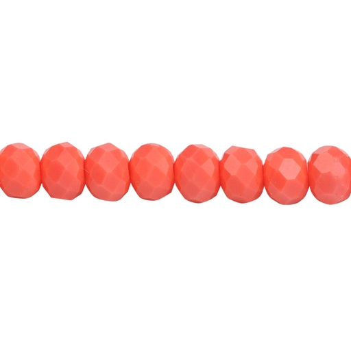 [17392] Murano rondela facetada 4mm living coral 79 x aprox110unds