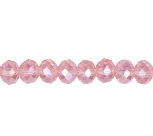 [10646] Murano rondela facetada 4mm rosaline 38AB x aprox110unds