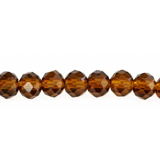 [00076] Murano rondela facetada 6mm crystal VM 41 x 72unds