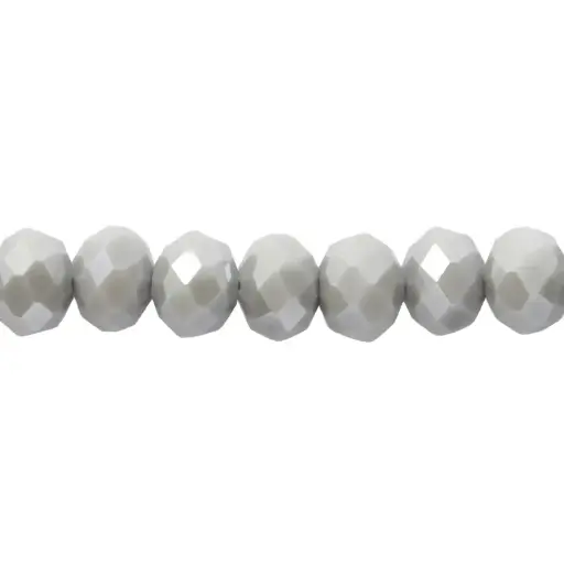 [06294] Murano rondela facetada 6mm gris mate 56AB x 82unds