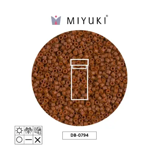 [13064] Miyuki delica 11/0 DB0794 mate opaco sienna x 3g