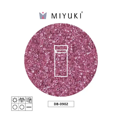 [25203] Miyuki delica 11/0 DB0902 sparkling peony link lined crystal x 3g