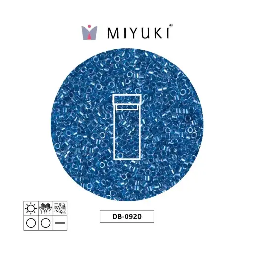 [05147] Miyuki delica 11/0 DB0920 sparkling cerulean azul forrado cristal x 3g