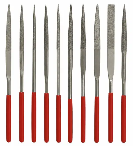 Diamond Needle File Set of 6. With PVC Grips 6 Y Cut 2 FIL-079