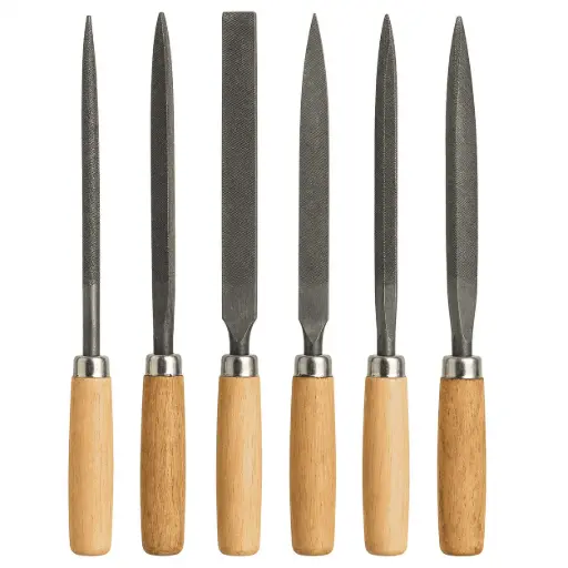 [18446] File Set With Wooden Handle FIL-078