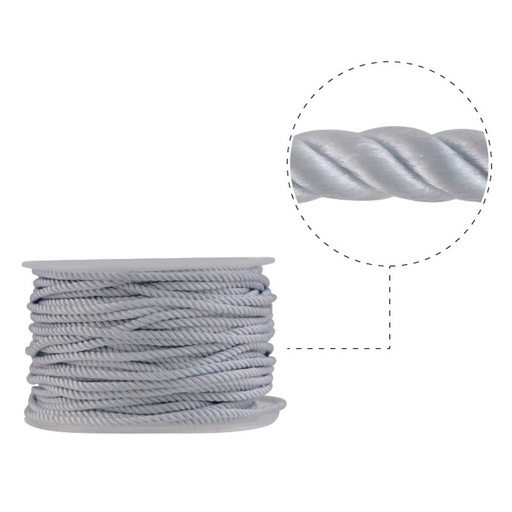 [21812] Cordon milan 3mm 51 gris x rollo 21yd