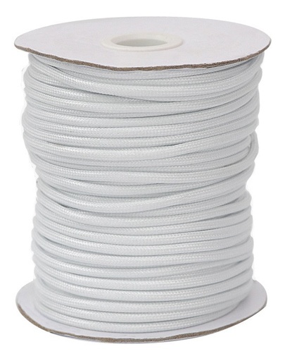 [20676] Cordon vibora 3mm 143 blanco x rollo 45m