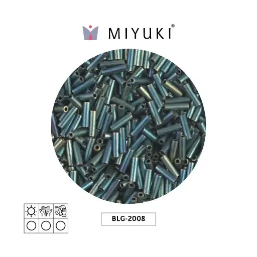 [18045] Miyuki bugle 6mm BGL2008 matte metallic patina AB x 250G