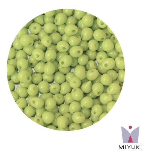 [13481] Miyuki drop beads 3.4mm DP0416 opaco verde chartreuse x 250g