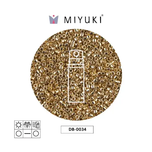 [22988] Miyuki delica 11/0 DB0034 lt gold 24k plated x 10g