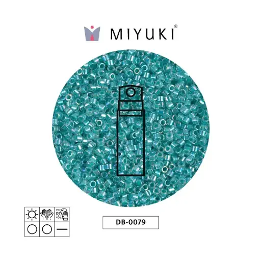 [31091] Miyuki delica 11/0 DB0079 forrado azul AB x 10g