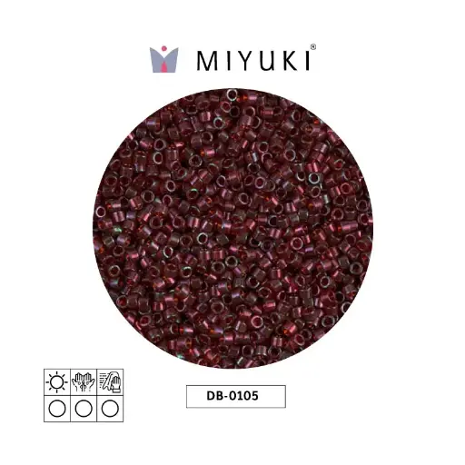 [28426] Miyuki delica 11/0 DB0105 rojo dorado lusterr x 50gr
