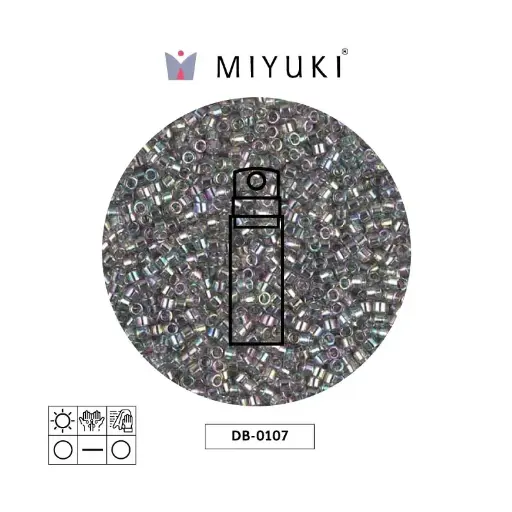 [28065] Miyuki delica 11/0 DB0107 tr goldlusterr gris x 10g