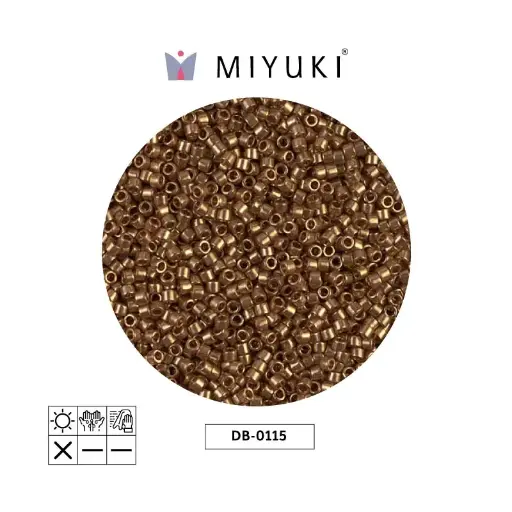 [13485] Miyuki delica 11/0 DB0115 oscuro amarillo dorado lusterr x 50g