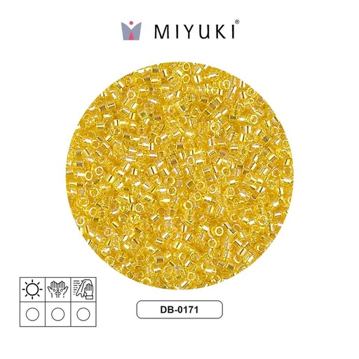 [27299] Miyuki delica 11/0 DB0171 transp amarillo AB x 50g