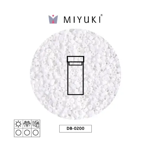 [07113] Miyuki delica 11/0 DB0200 opaco tiza blanco x 3g