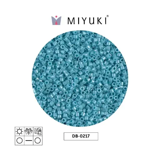 [29379] Miyuki delica 11/0 DB0217 opaco azul turquesa lusterr x 50g