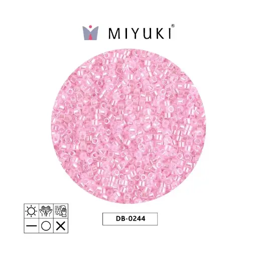 [07068] Miyuki delica 11/0 DB0244 forrado claro rosado x 50g