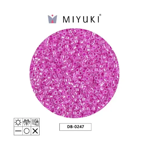 [05146] Miyuki delica 11/0 DB0247 forrado fucsia x 50g
