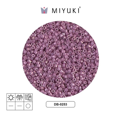 [27176] Miyuki delica 11/0 DB0253 opaco oscuro orchid brillo x 50g